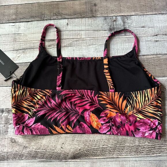 NWT Fashion Nova Tropical Palm Tree Vacation Cami Swim Top | 2X - Picture 4 of 8